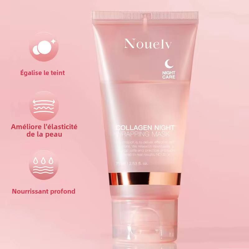 Nouelv Masque de nuit peel-off 75 ml pour le visage, anti-rides hydratant nourrissant – Image 2