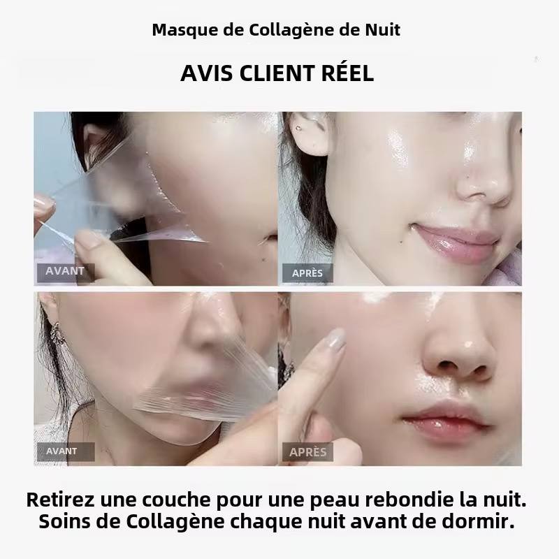 Nouelv Masque de nuit peel-off 75 ml pour le visage, anti-rides hydratant nourrissant – Image 3