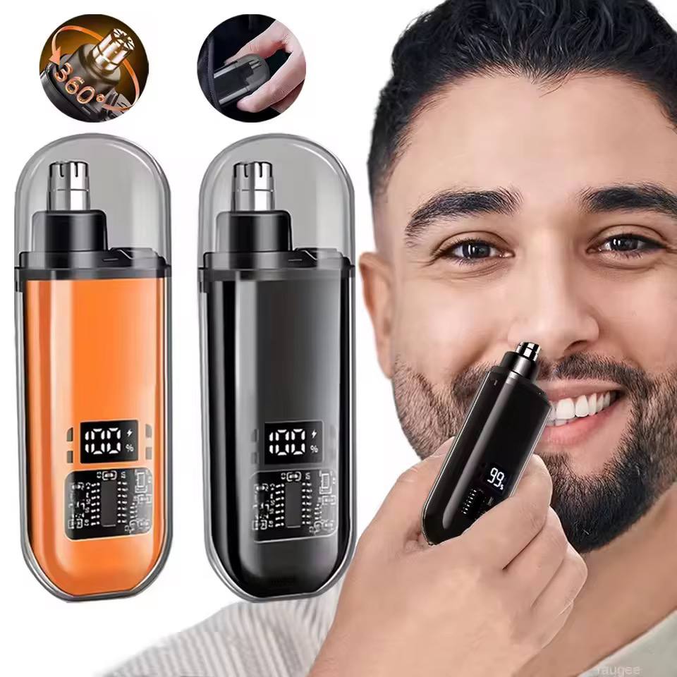 Tondeuse à Nez & Oreilles Rechargeable - Précision & Hygiène Professionnelle